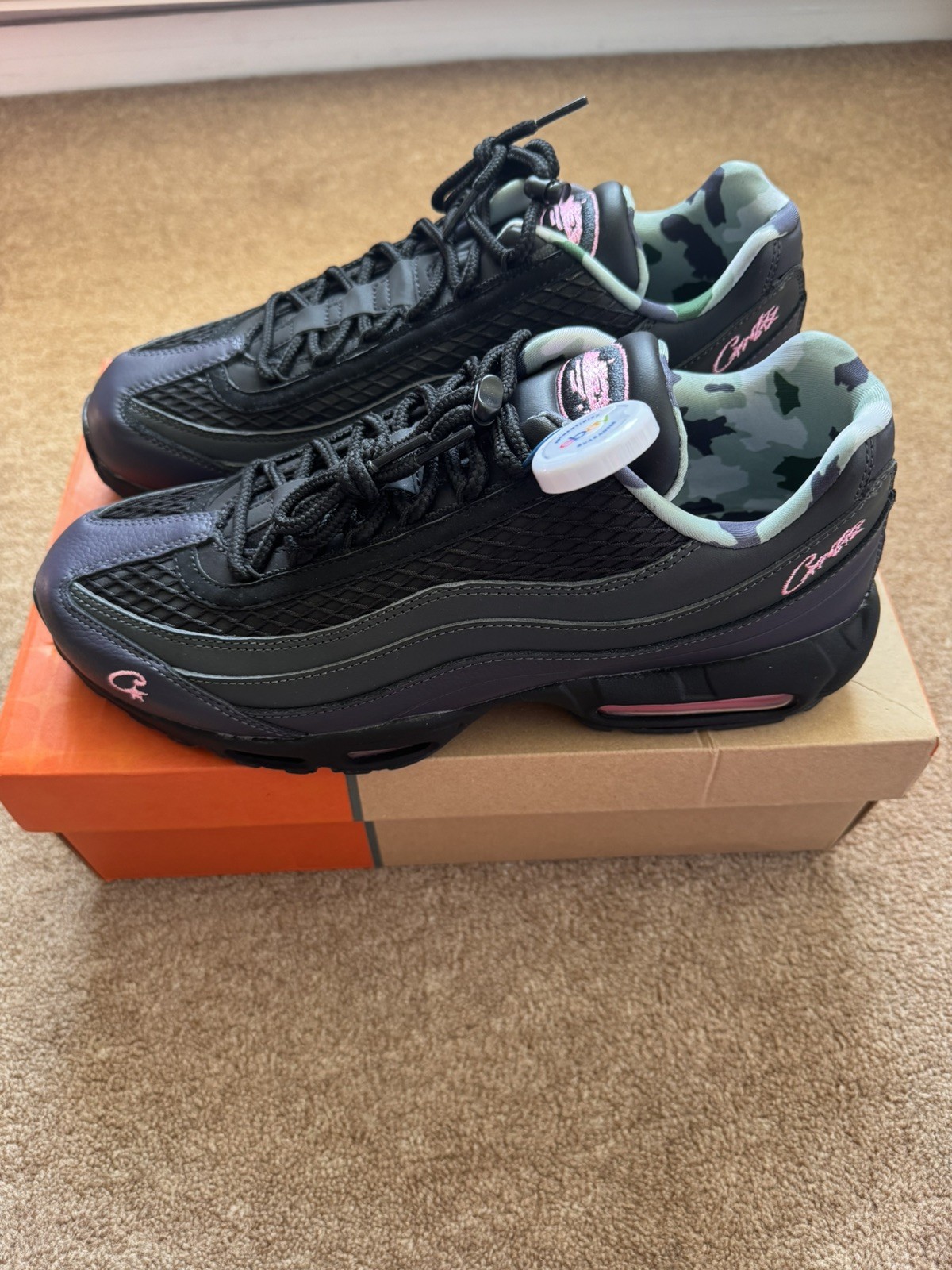 Nike Air Max 95 x Corteiz Rules the World Pink Beam UK 10 Brand New image 5