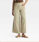 NWT Women's Universal Thread Size M High-Rise Drawstring Wide Leg Beach Pants