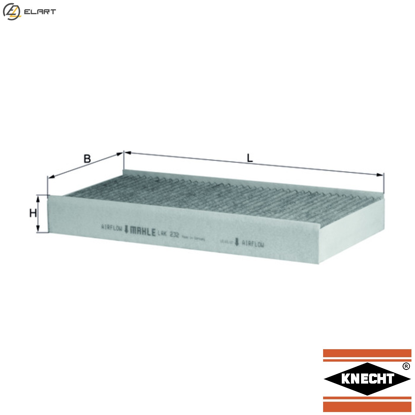 FILTER CABIN AIR LAK 232 FOR PEUGEOT CITROEN C5/II/Break C6 4HT 2.2L 6FZ 1.7L C6