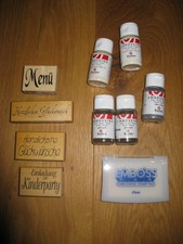 10 x Embossing Set Stempel Glitter Pulver Kissen Neu und wie Neu