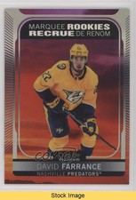 2021-22 O-Pee-Chee Platinum Marquee Rookies Sunset David Farrance #210 READ 12g7