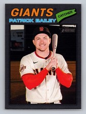 2026 Topps Heritage Patrick Bailey Dark Gray Border #57 Giants