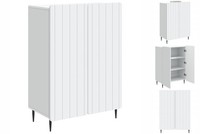 Sideboard Wohnzimmer Schrank Weiß 66X34,5X92 Cm Holzwerkstoff