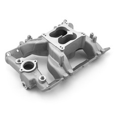 Pontiac 326 350 389 400 428 455 Mid-air Midrise Aluminum Intake Manifold Satin