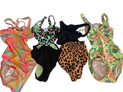 Target / Art Class Girls Swimsuit Lot Size L (10/12) One Piece 4 Pack