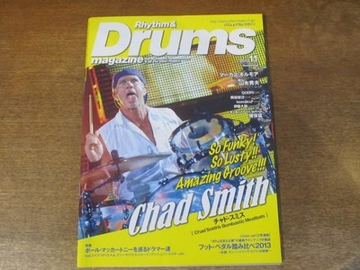 2410Nd Rhythm Drum Magazine 2013.11 Cover Chad Smith/Marcus Gilmore/Hideo Yamaki