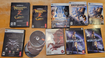 Huge Lot of Game Boxes; Witcher Enhanced Edition, NeverWinter Nights MORE