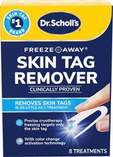 Dr. Scholl's Freeze Away Skin Tag Remover Kit, 8 8 Count Pack of 1 , White