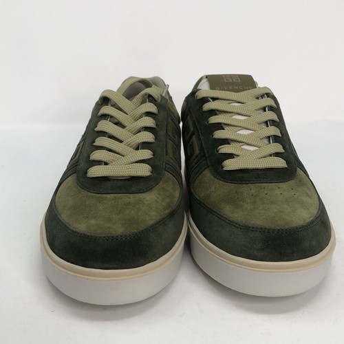 Sneakers basse Givenchy G4 in pelle verde dorato - taglia 40 - Foto 8 di 16