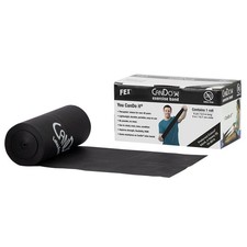 CanDo Latex-Free Exercise Band 6 Yard Roll Black X-Heavy Resistance, 6 yards