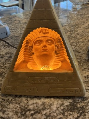 Vintage 3D Egyptian Mood Lamp Signed Limited Edition Philippe Cousse Las Vegas