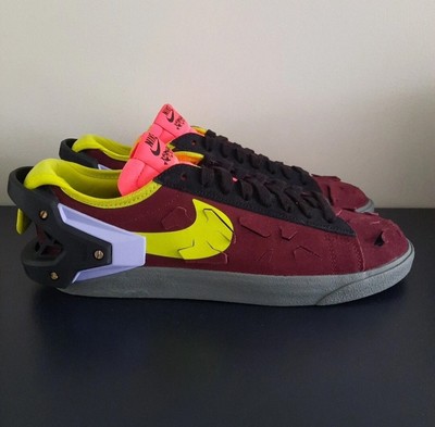 Nike Blazer low x Acronym Night Maroon Gr. EU42 Neu Limited Edition 