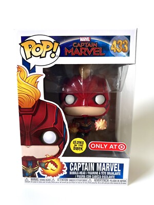 Funko Pop! Captain Marvel #433 Glow In The Dark, Target Exclusive