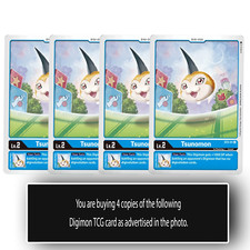 Tsunomon - ST2-01 U - Uncommon Digimon TCG Card Playset Blue