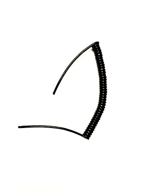 2-ADRIGES 0,5qmm SPULENKABEL SCHWARZ PUR, 250mm (10'') SPULENLÄNGE #