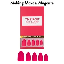 Red Aspen Press On Nails - Making Moves, Magenta - NIB