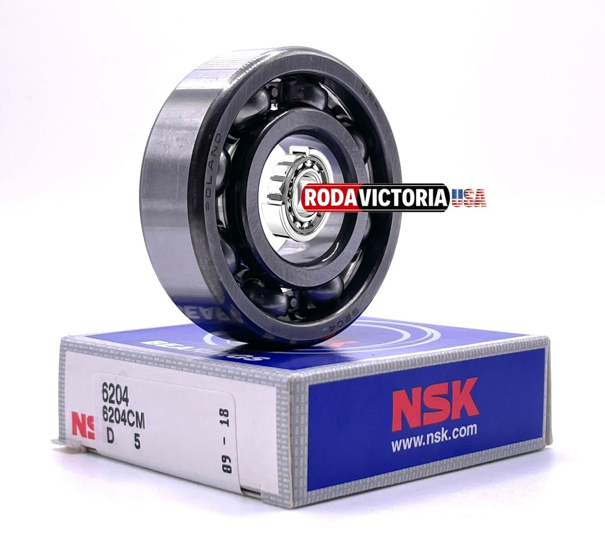 NSK 6204 CM DEEP GROOVE BALL BEARING OPEN TYPE, NO SEALS 20x47x14