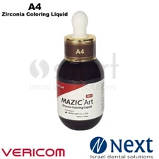LOTX2Dental not sintered zirconia shade color liquid 30ml Mazic Art Vericom A3.5