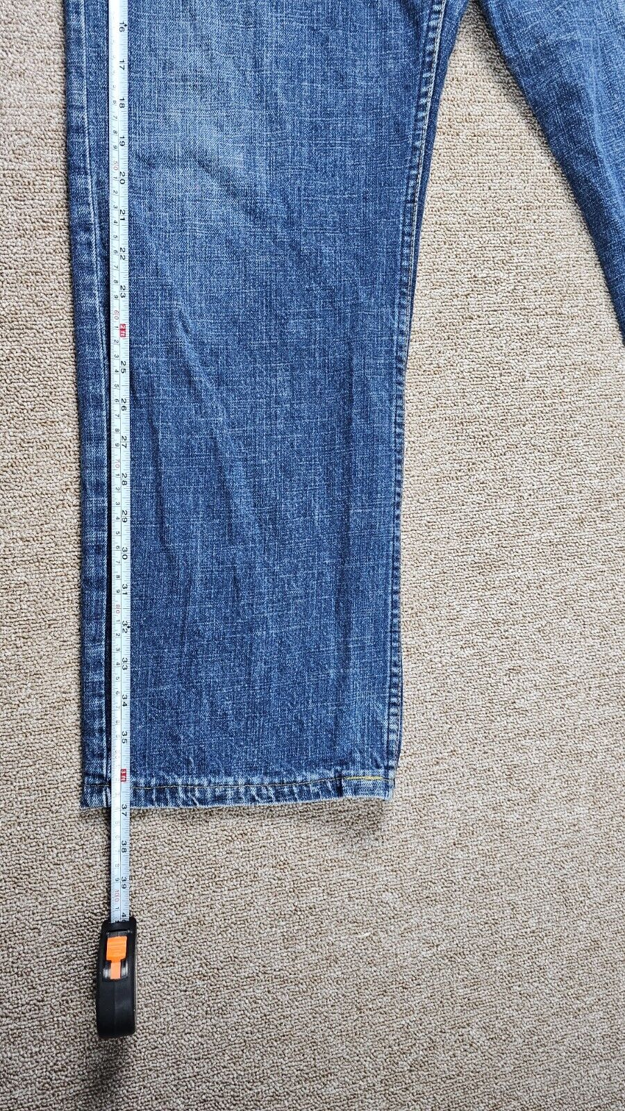 Vintage 80s Levis 501XX Jeans Men Size W34 L34 Blue Straight Fit Fly Button