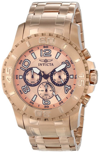 Invicta Rose Gold Chronograph Watch Invicta Pro Diver Chronograph Rose Dial Men main image 2
