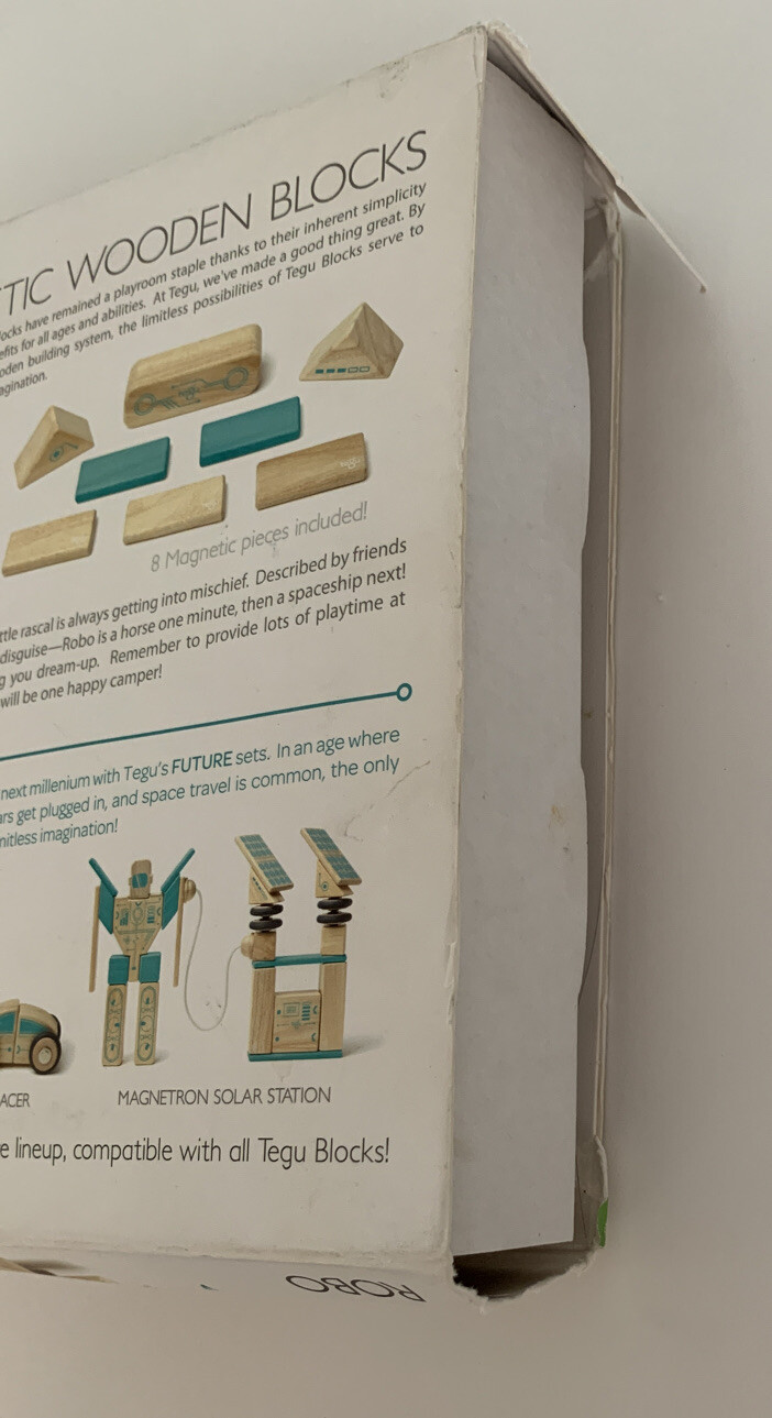 tegu robo magnetic wooden block set