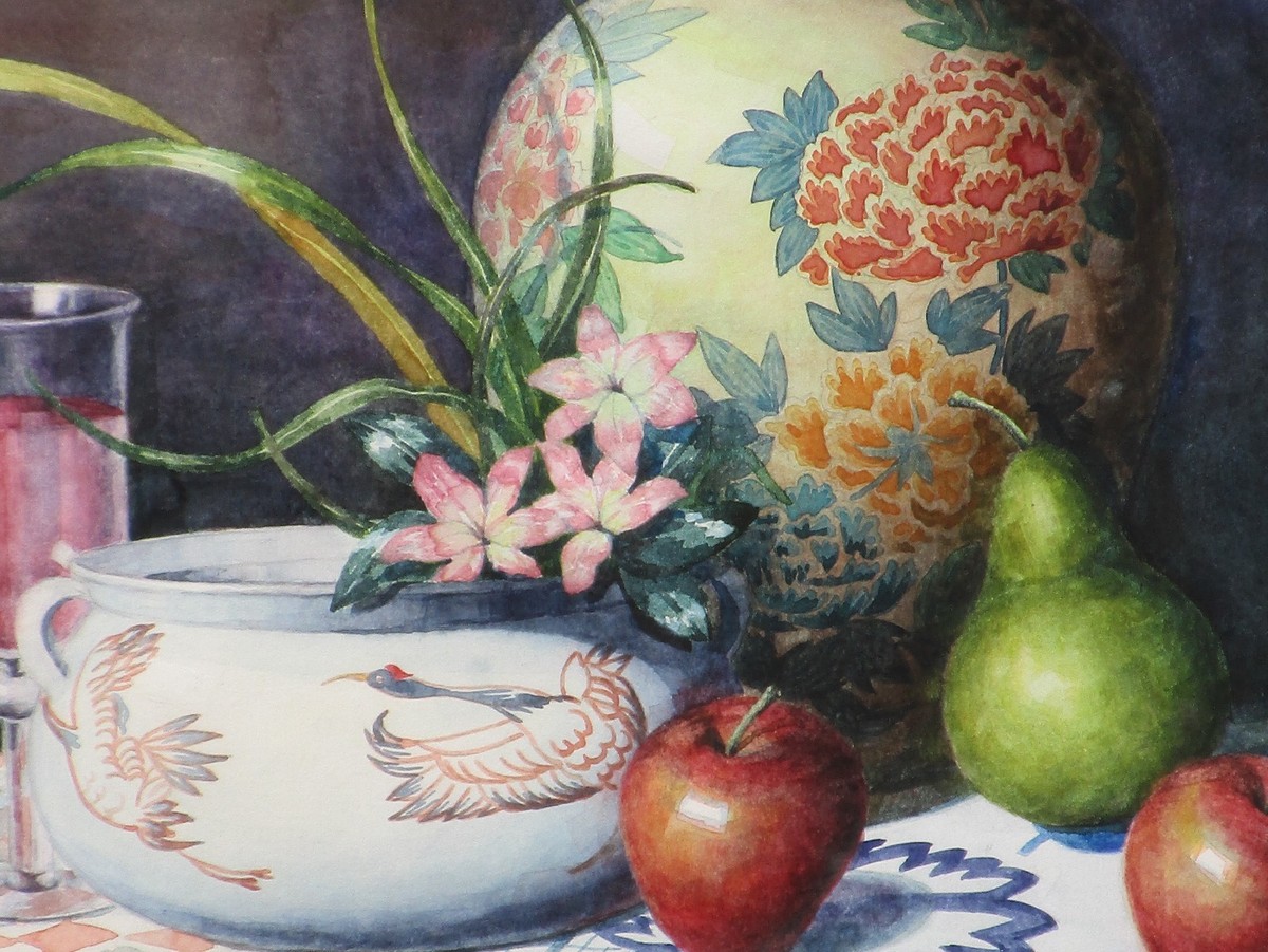 Yumiko Ichikawa Signed Original Still Life Watercolor | eBay