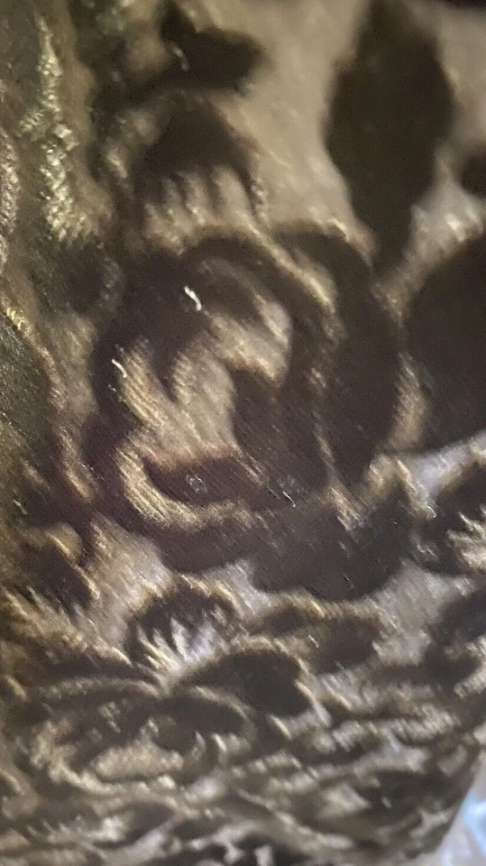 NEW JB MARTIN NEVADA PLUSH BLACK ROSE VELVET UPHOLSTERY FABRIC FRAMED SPOOL - Image 2 of 4