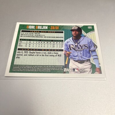 2022 Topps Finest Flashbacks Vidal Brujan RC Rookie Card #186 (CL8