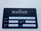 Open Blancpai Watch Warranty Certificate Blank Card
