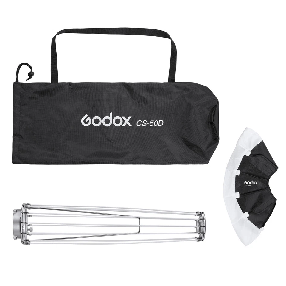 Softbox plegable linterna Godox CS-50D 50 cm EE. UU. para flash de estudio Bowens Mount Foto 4 de 4