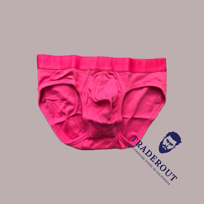 C-IN2 men Padget pink core cotton low rise brief underwear size M