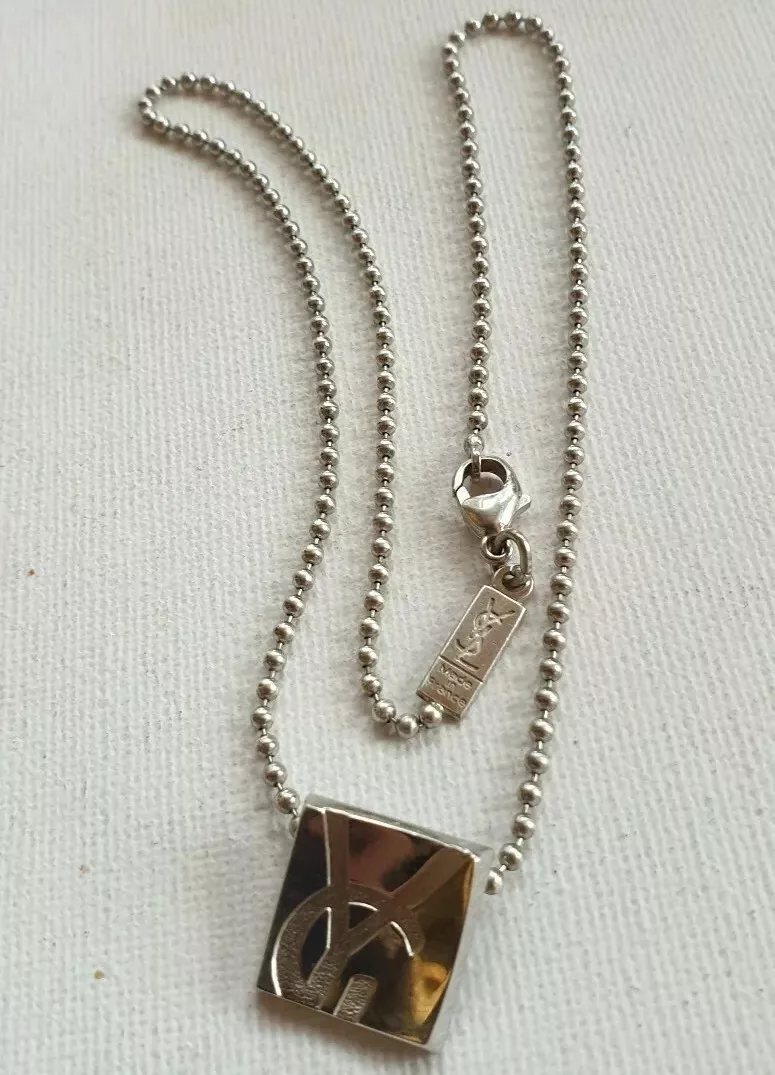 Yves Saint Laurent vintage sterling silver 925 necklace