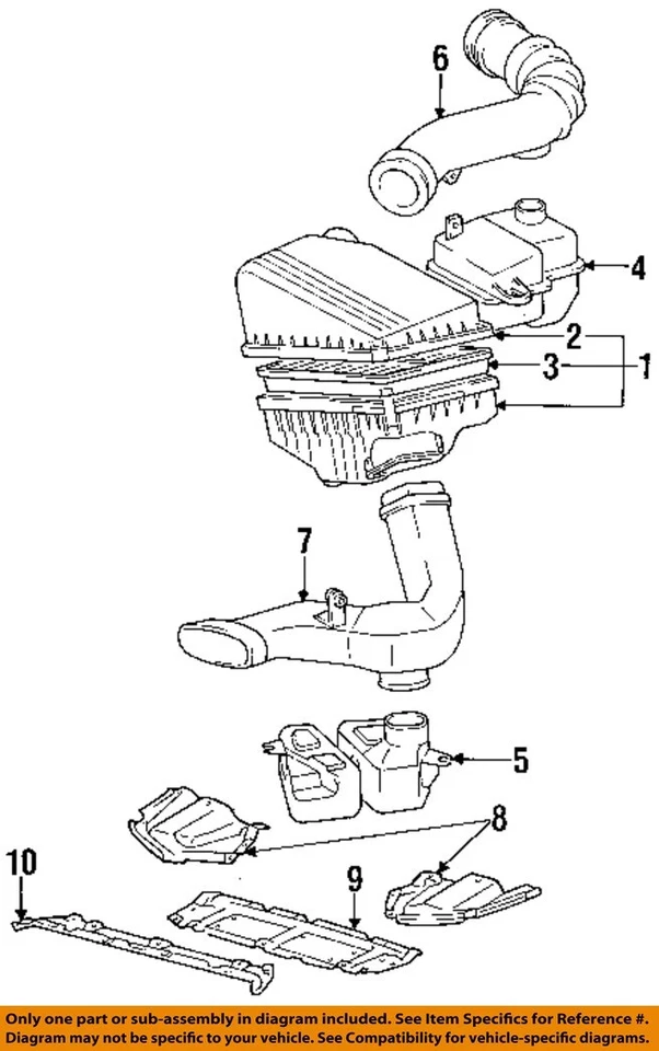 Conjunto de filtro de aire usado se adapta a: Toyota Camry 1996 4 cilindros grado A Foto 3 de 4