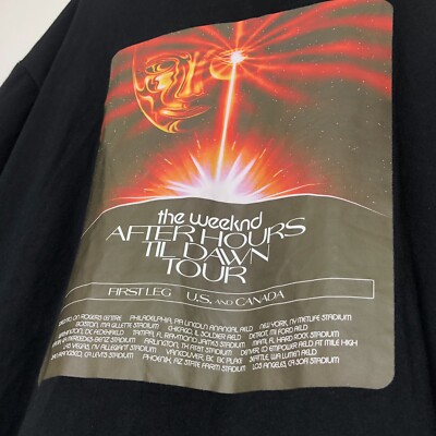 Authentic The Weeknd T Shirt “After Hours Until Dawn Tour
