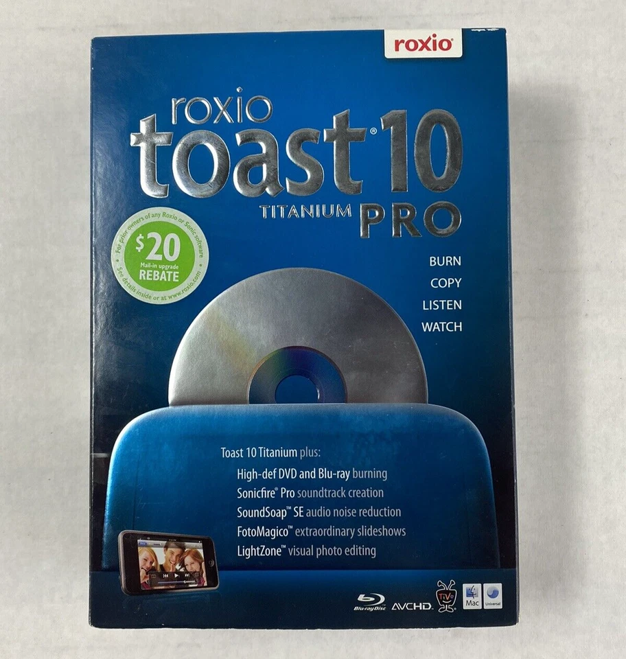 Open Box Roxio Toast 10 Titanium Pro For Mac - Image 3 of 4