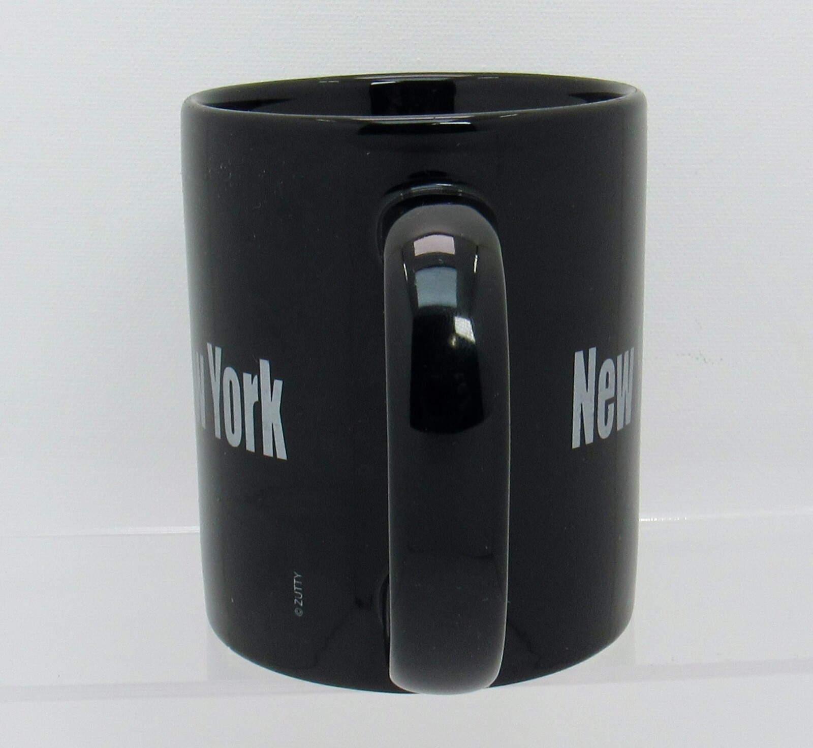 New York Twin Towers 9-11-01 Mug Cup Black Blue Silver M Ware World Trade Center