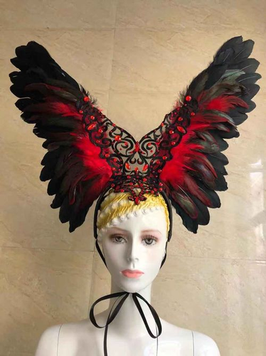 Espectáculo de Baile Pluma Tocado Ropa Accesorios Fiesta Festival Halloween Sombrero - Imagen 11 de 13
