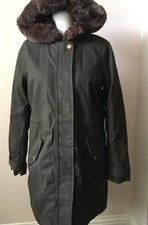 Joules Piper Waterproof Parka Coat Uk14 - Heritage Green - Bnwt Rrp£199