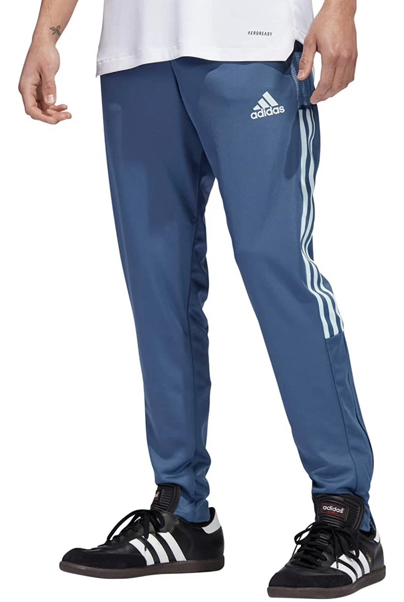 Adidas Tiro 21 Men's Soccer Wonder Steel Athletic Bottoms Jogger Track Pant  #403