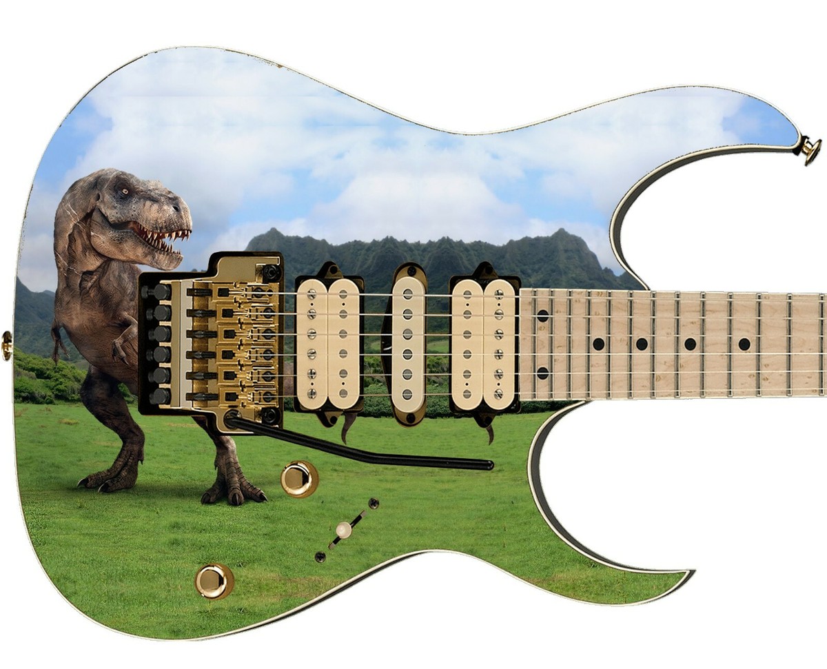 ギター T-rex A 🦖 T-Rex dinosaur with a guitar・ 3D File for 3D printing・Cults