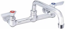 Krowne P Wall Mount Faucet, 8" Spout, Silver (12-808L)
