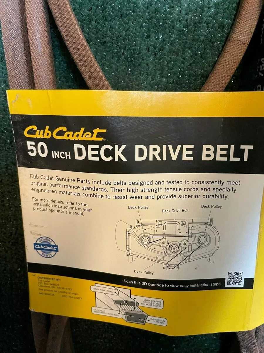 Belt for top cub cadet