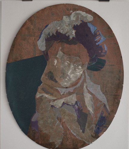 Christiane Wachter Elke retrato de mujer arte contemporáneo signo collage 2022 - Imagen 4 de 4