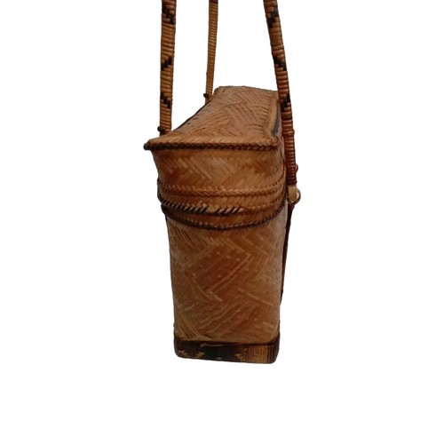 Vintage Woven Straw Handbag~Purse~1940’S~RETRO~UNIQUE~DELICATE - Picture 4 of 8