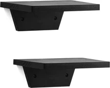 Small Floating Shelves,Speaker Shelf,Trapezoid Wall Shelf for Table Lamp Plants 