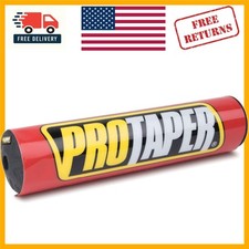 Vibrant Red Dirt Bike Handlebar Pad - Durable Aluminum  Foam for Style