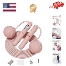 Skipping Ropes for Adults -Cordless Counter Jump Rope with Large Cordless Bal...