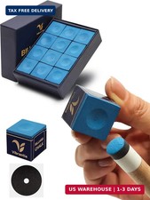 Pro Billiard Pool Cue Chalk 12 Cubes Low Dust for Snooker 8-Ball  Tournament St