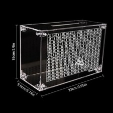 Acrylic Piggy Bank Cash Box Money Bank With Counter Money Saving Challenge Box 