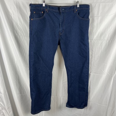 Levi's 517 Boot Cut Jeans Dark Indigo Rinse Denim Water Less Mens 42x30